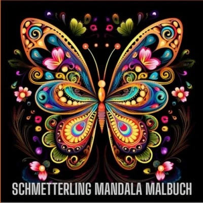 Abbildung von Schmetterling Mandala Malbuch: Entspannende Designs mit Schmetterlingen zum Ausmalen und Stressabbau