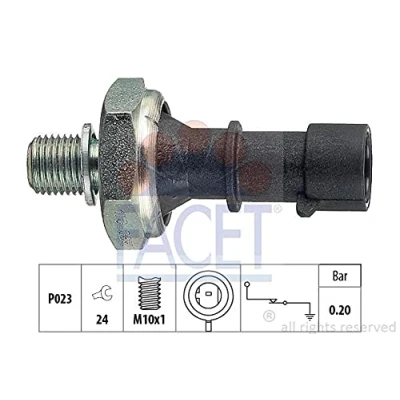 Abbildung von FACET 7.0170 Öldruckschalter M10x1 0,2bar Made in Italy OE Equivalent OPEL: Corsa D Schrägheck, Vectra C Caravan, Astra H Schrägheck