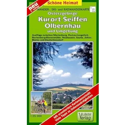 Abbildung von Doktor Barthel Wander und Radwanderkarten, Osterzgebirge, Kurort Seiffen Umgebung: Ausflüge zwischen Marienberg, Pockau Lengefeld, Rechenberg ... Deutschneudorf. 1:35000 (Schöne Heimat)