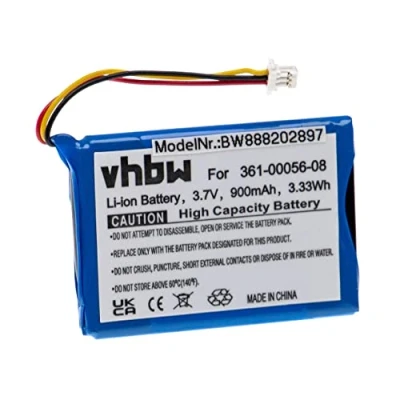 Abbildung von vhbw Akku Ersatz für Garmin 361 00056 08 GPS Navigation Navi (900mAh, 3,7V, Li Ion)