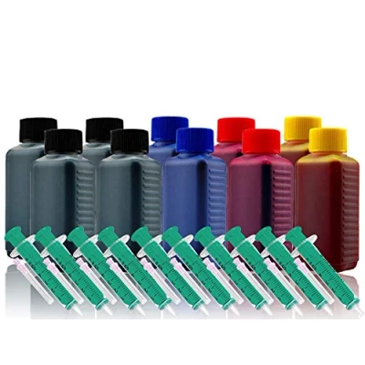 Abbildung von Cenado 1000ml Nachfülltinte Druckertinte Refillset für Canon Druckerpatronen PG 560 560XL CL 561 561XL inkl. Zubehör