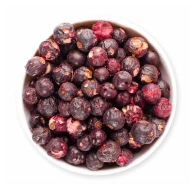 Abbildung von 1001 Frucht gefriergetrocknete schwarze Johannisbeeren 100 gr Made in Germany I Supersnacks und Powerfood Früchte Toppings für Bowls als Müslizusatz ganze