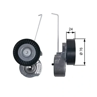 Abbildung von GATES T38495 Spannrolle FleetRunner Micro V Stretch Fit VOLVO: V60 I, XC60 S60 II, LAND ROVER: Freelander 2 SUV