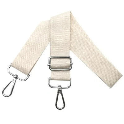Abbildung von Taschengurte zum Wechseln Schultergurt Tasche Taschengurt Verstellbar Breit 3.8cm mit Silber Karabiner, Tragegurt für Handtaschen Damen Taschenband, Umhängegurt Taschen, Beige, Q12