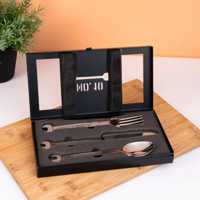 Abbildung von Maulschlüssel Besteckset (Set von 3)