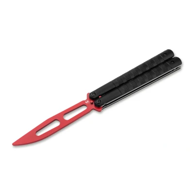 Abbildung von MAGNUM by BÖKER Taschenmesser Relack Trainer Übungsmesser Stumpf Butterfly, Balisong mit Nylonetui
