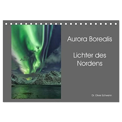 Abbildung von Aurora Borealis Lichter des Nordens (Tischkalender 2025 DIN A5 quer), CALVENDO Monatskalender