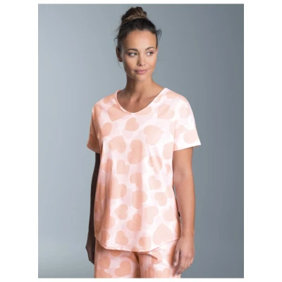 Abbildung von Trigema Schlafanzug &quot;TRIGEMA Oversized T Shirt mit Allover Herzchen Print&quot;, (1 tlg.)