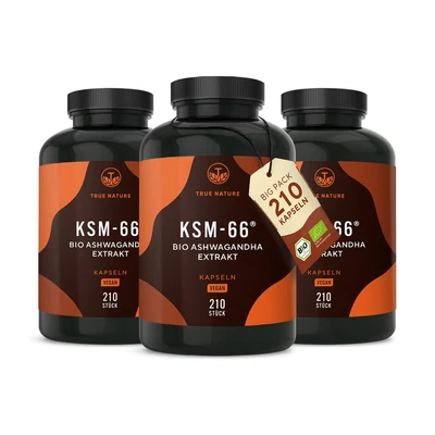 Abbildung von KSM 66® Bio Ashwagandha Kapseln Premium Markenrohstoff 630 St
