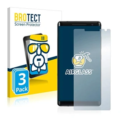Abbildung von BROTECT Schutzglas für Nokia 8 Sirocco (3 Stück) Schutzfolie Panzer Folie Glas [Extrem Kratzfest 9H, Anti Fingerprint, Ultra Transparent]