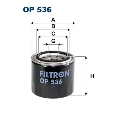 Abbildung von Ölfilter FILTRON OP 536