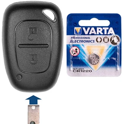 Abbildung von Funk Schlüssel Gehäuse kompatibel mit Renault Kangoo KC Master Trafic II Opel Movano Vivaro