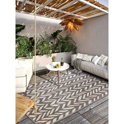 Abbildung von Villeroy &amp; Boch Outdoorteppich &quot;Georgette&quot;, rechteckig, In Outdoor, Flachgewebe, wetterfest, Terrasse, Balkon, modern, Trend