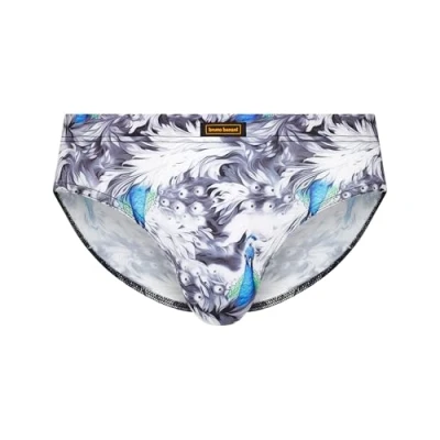 Abbildung von Bruno Banani Herren Sportslip Blue Bird Slip, Pfau Print, M EU