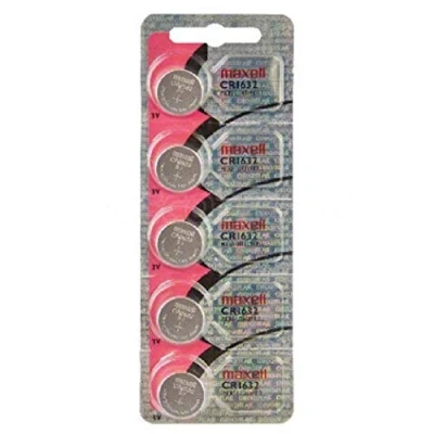 Abbildung von Maxell CR 1632 CR1632 Lithium Knopfzelle 3V im 5er Blister