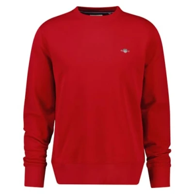 Abbildung von GANT Shield C NECK Sweatshirt, Herren, Größe: Small, Ruby red