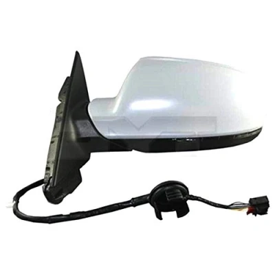 Abbildung von Außenspiegel Tyc 302 0096 links grundiert für elektr.Spiegelverstellung, asphärisch, beheizbar AUDI: A3 Sportback