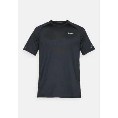 Abbildung von Nike Performance Stride Sport Tshirt, Herren, Größe: XL, Black/reflective silver