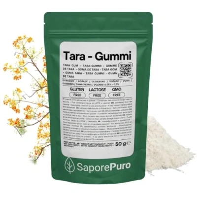 Abbildung von Saporepuro Tarakernmehl, Tara Gum 50 gr Pflanzliches Verdickungsmittel