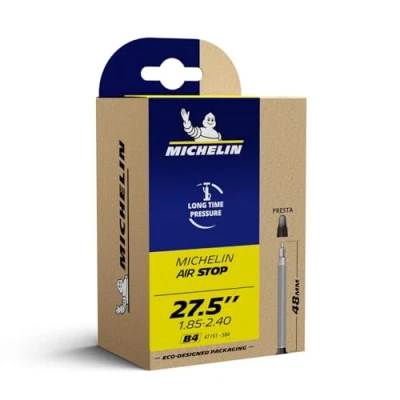 Abbildung von Michelin Airstop Fahrradschlauch, Schwarz, 27.5&quot; 48/62 584, SV 60 mm