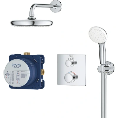 Abbildung von Grohe Duschsystem &quot;Grohtherm&quot;, (Packung), mit Wassersparfunktion