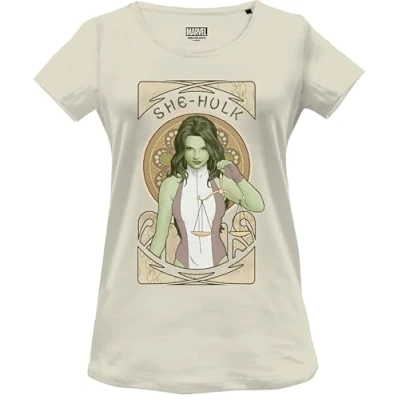 Abbildung von Marvel Damen Womarcots023 T Shirt, Natur, Small