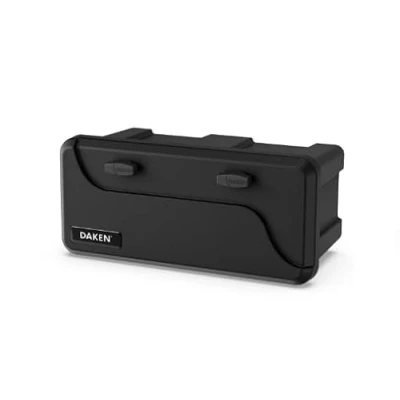 Abbildung von DAKEN Blackit Deichselbox 2 550 x 250 295 mm, Werkzeugkiste, Anhänger, Aufbewahrungsbox, 23 l
