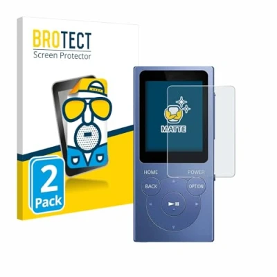 Abbildung von BROTECT Entspiegelungs Schutzfolie für Sony Walkman NW E394 (2 Stück) Matte Displayschutz Folie, Anti Reflex, Fingerprint
