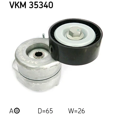 Abbildung von SKF VKM 35340 Spannrolle OPEL: Astra H Schrägheck, Corsa C D SUZUKI: SWIFT 3, IGNIS 2, 4
