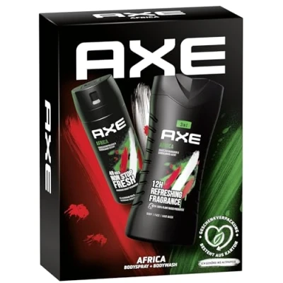 Abbildung von AXE Africa Duo Geschenkset für Männer, mit Bodyspray 150ml und Duschgel 250ml (1 Stück)