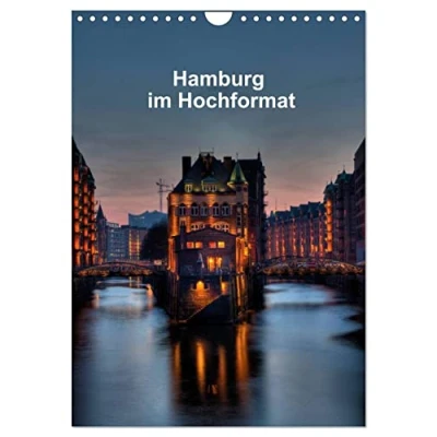 Abbildung von Hamburg im Hochformat (Wandkalender 2025 DIN A4 hoch), CALVENDO Monatskalender