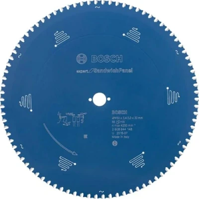 Abbildung von Bosch Professional 1x Kreissägeblatt Expert for Sandwich Panel (Sandwich Paneele, Sägeblatt Ø 450 x 30 3,4 mm, Zähne 86, Zubehör Kreissäge)