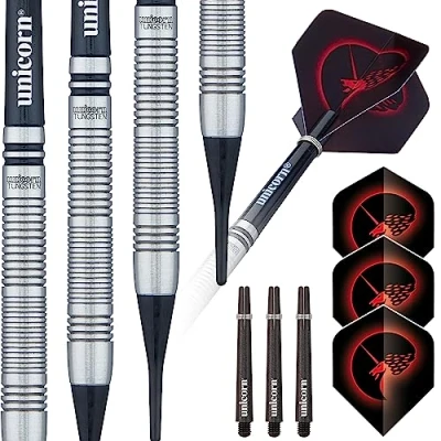 Abbildung von Unicorn Dart Set Core Tungsten Barrels Style 2 Soft Tip 18 g