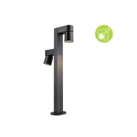 Abbildung von Paulmann 948.25 LED Pollerleuchte Kimu insektenfreundlich IP44 822mm 2200K 2x7,8W 720lm / 230V 70 Anthrazit Aluminium