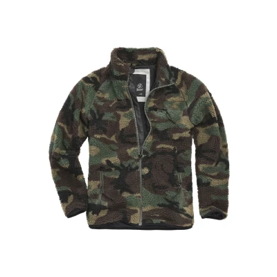 Abbildung von Brandit Teddy Fleecejacke, Herren, Größe: 4XL, Woodland