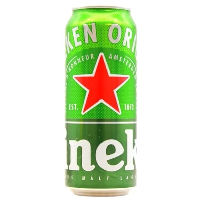 Abbildung von Heineken Pils Bier (24 x 0,5 l Dosen) Dosenbier auf der Palette, 5% Alkoholgehalt, 100% natürliche Zutaten, erfrischend milder Geschmack