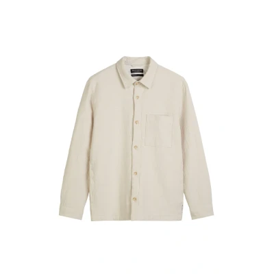 Abbildung von Marc O&#039;Polo WITH ONE Chest AND SIDE SEAM Pockets Straight Leichte Jacke, Herren, Größe: Small, Multi gray silk