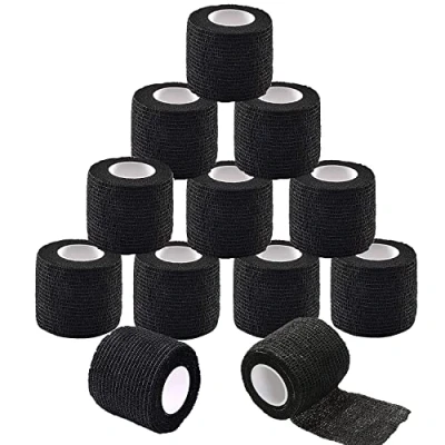 Abbildung von Tattoo Grip Cover Wrap TONBAO 12 Stück 5 cm x 4,5 m Tape Wrap, elastische Bandage für Maschine Tube Zubehör, Sportband…