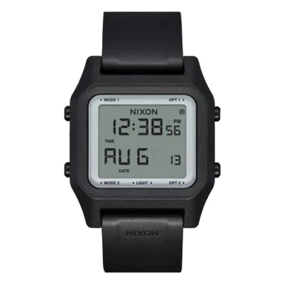 Abbildung von Nixon Herren Digital LCD Digitalmodul Uhr mit Silikon Armband A1309867 00