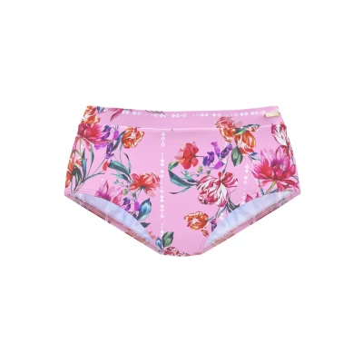 Abbildung von Sunseeker Highwaist Bikinihose, Damen, Größe: 38, Rosa/bedruckt