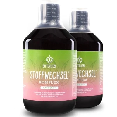 Abbildung von BitterLiebe Stoffwechsel * Shot Mariendistel Artischocke Löwenzahn und L Carnitin zum beschleunigen Stoffwechselkur mit Myo Inositol, Zink, Cholin Bitterstoffe (2)