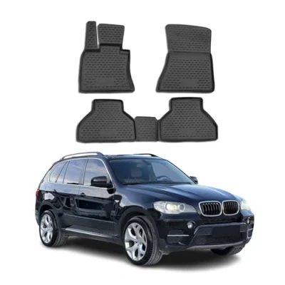 Abbildung von OMAC 1202444 Fußmattensatz Gummi, TPE (thermoplastischer Elastomer) 4 schwarz BMW: X5