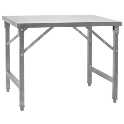Abbildung von Mahlzeit Edelstahltisch 100 x 80 70 cm Klappbar Arbeitstisch, Küchentisch, Edelstahl Zubereitungstisch Gastronomietisch klappbar, Klapptisch, Serviertisch Tisch für Küche und Gastronomie