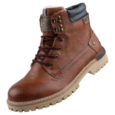 Abbildung von Mustang 4142602 Schnürstiefelette, Herren, Größe: 44, Cognac Schuhe