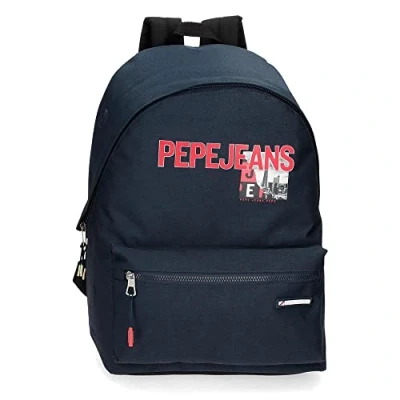 Abbildung von Pepe Jeans Dikran Schulrucksack, blau, 31 x 44 15 cm, Polyester, 23,87 l, Schulrucksack
