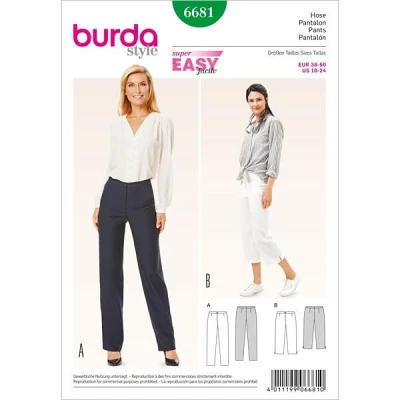 Abbildung von Burda B6681 Schnittmuster Hose Papier weiß 19 x 13 1 cm
