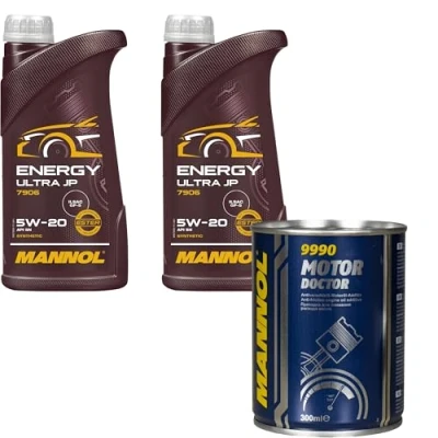 Abbildung von 2L Motoröl MANNOL Energy Ultra JP 5W 20 1x Motor Doctor ADDITIV