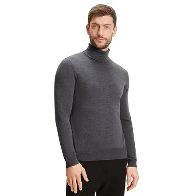 Abbildung von Falke Basic ROLL NECK Strickpullover, Herren, Größe: XL, Dark grey