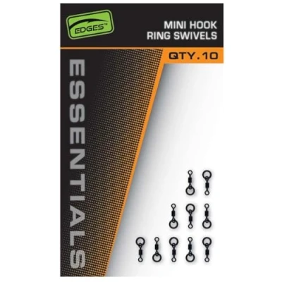 Abbildung von Fox Edges Mini Hook Ring Swivels (10 Stück) Wirbel angeln