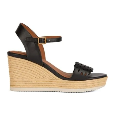 Abbildung von Sandalen Geox Modell D Ponza Farbe Schwarz